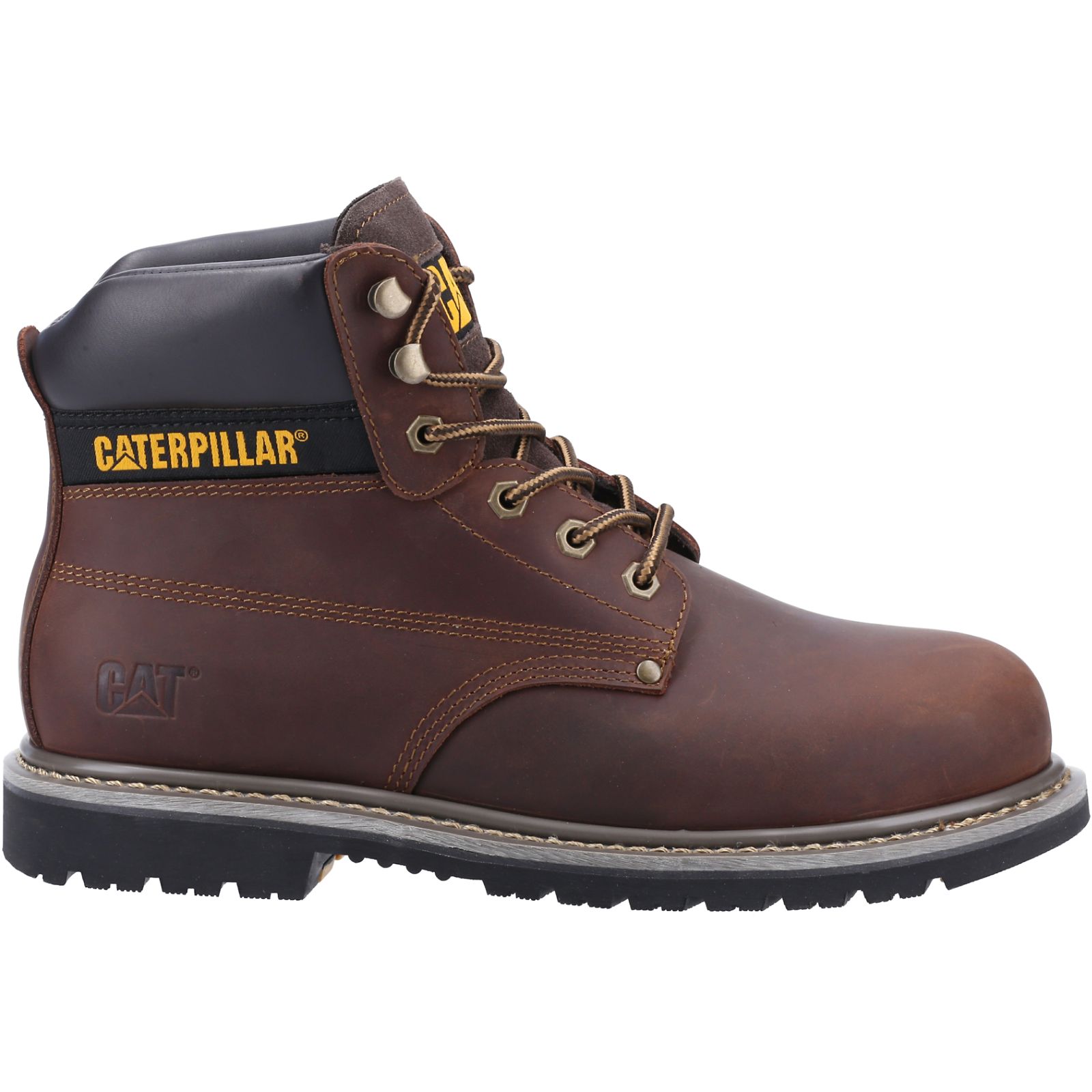 Men's Caterpillar Powerplant St Hro Sra Work Boots Brown Ireland QWSU71384